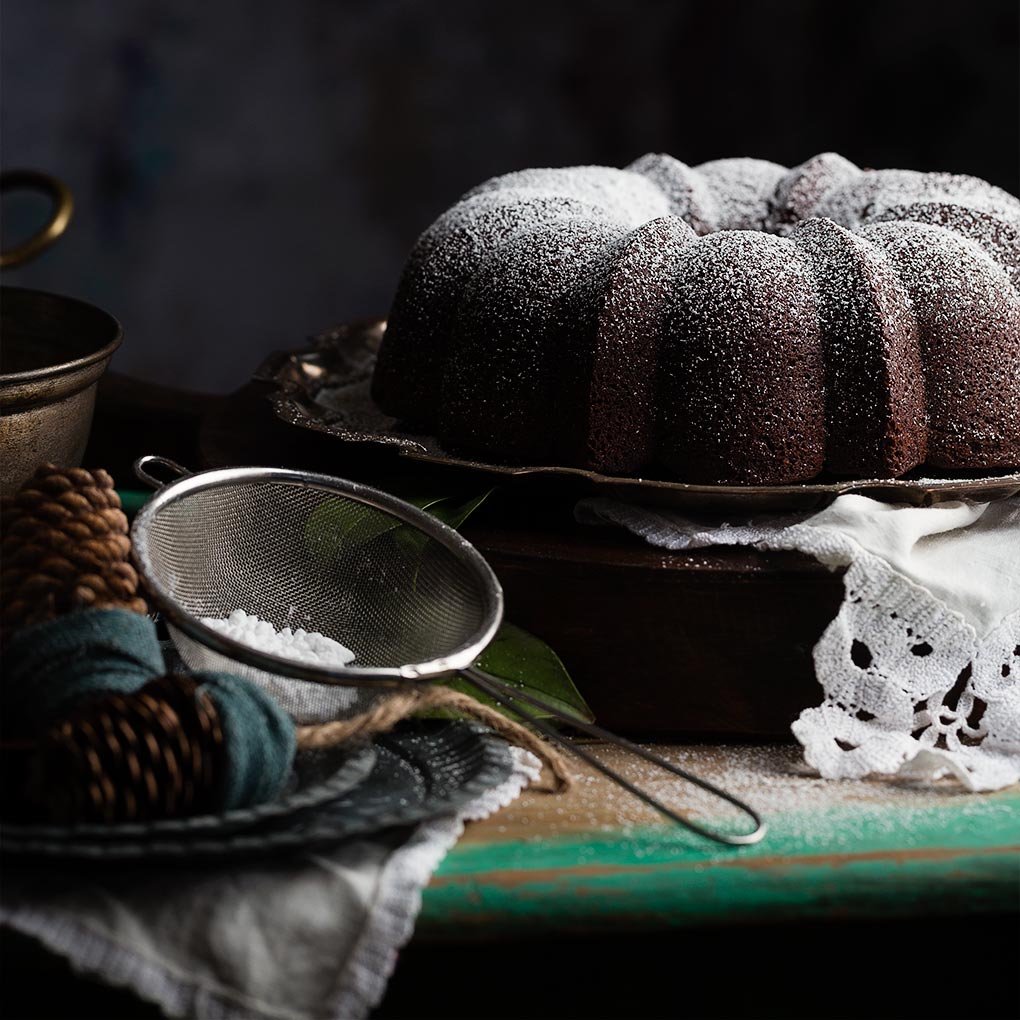 Sobremesa:Frangelico con lima y Bundt Cake de chocolate
